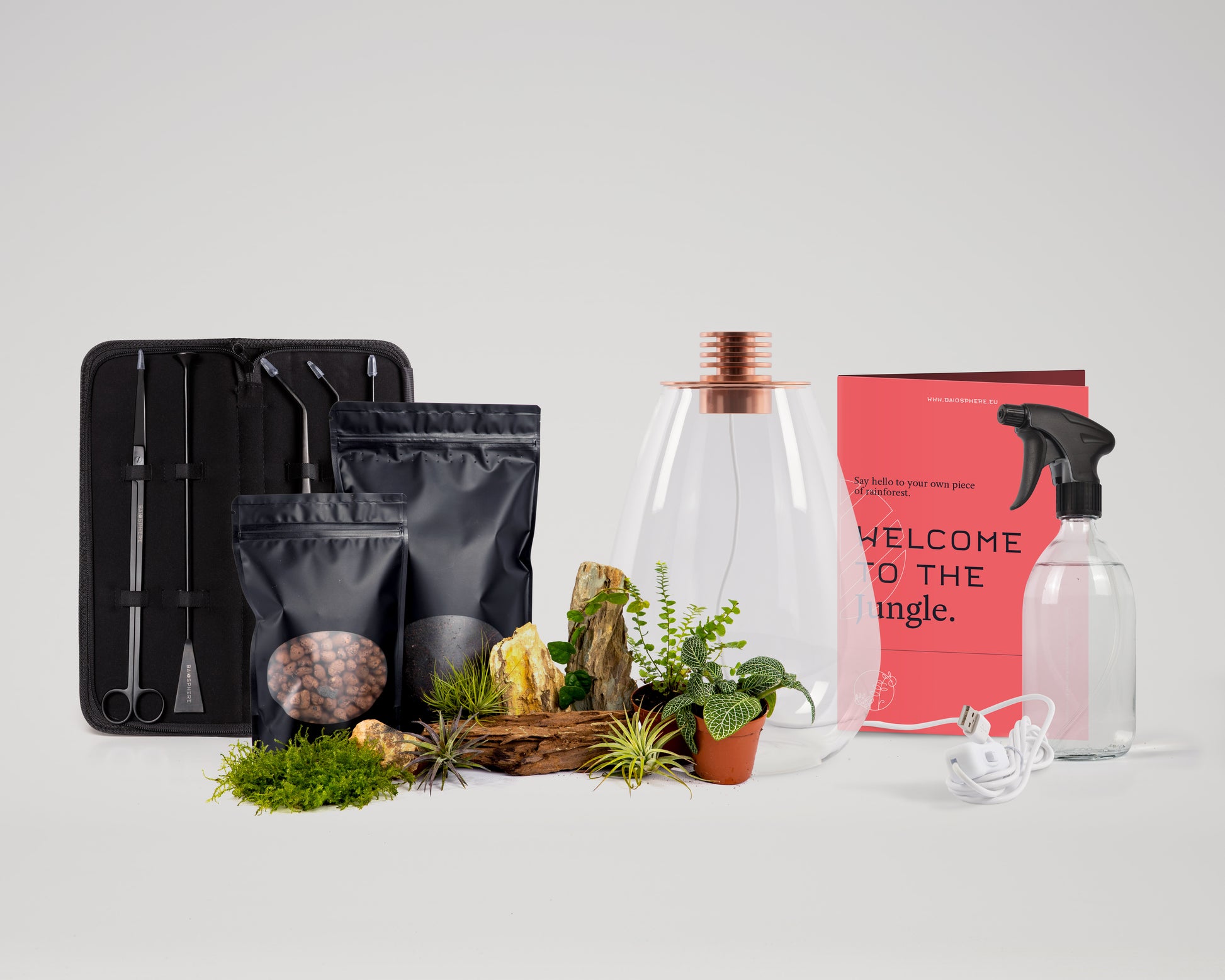 Baiosphere Mini All-in-one bundle with rose gold Baiosphere and black scaping tools set