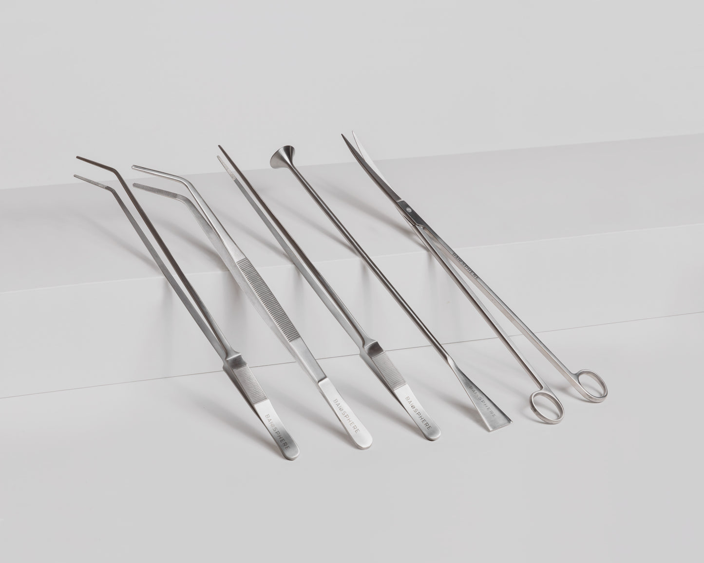 Baiosphere scaping tools set in silver