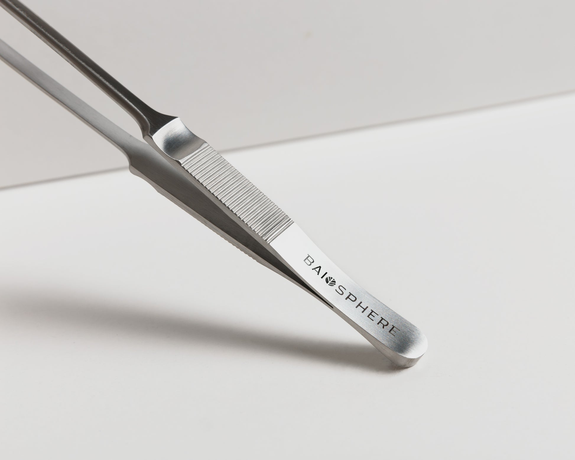 Detail of a Baiosphere scaping tool in silver