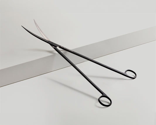 Baiosphere scaping tools curved scissors in black