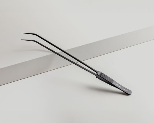 Baiosphere scaping tools curved tweezers in black